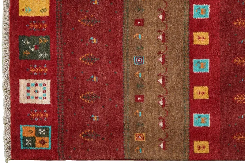 Gabbeh Sonnat · Handgeknüpft – Bunt, 200x151 cm