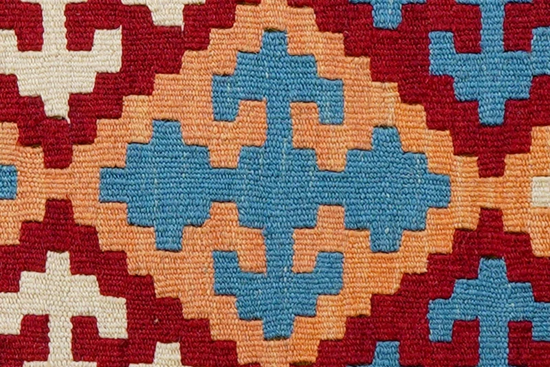 Kelim Gashgai · Handgewebt – Rot, 66x42 cm