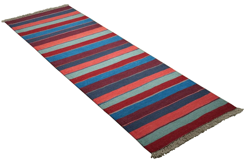 Kelim Gashgai · Handgewebt – Bunt, 187x62 cm