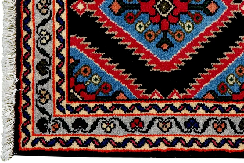 Hamadan · Handgeknüpft – Blau, 96x63 cm