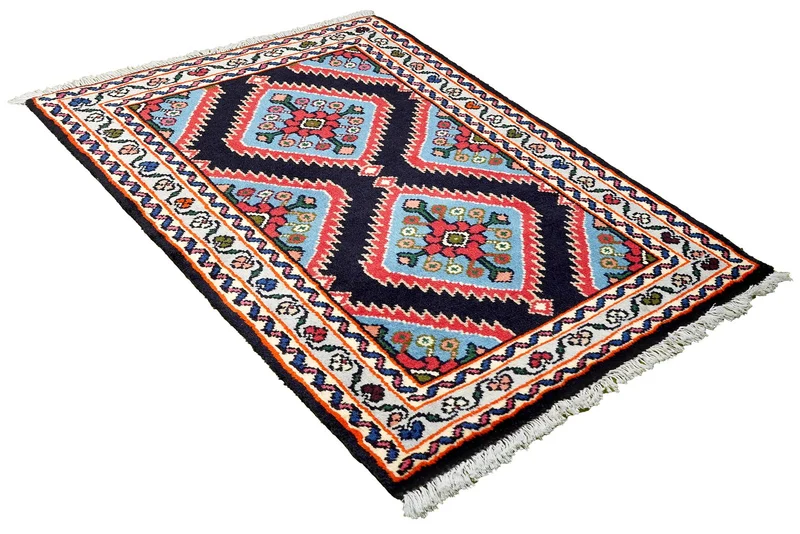 Hamadan · Handgeknüpft – Blau, 96x63 cm