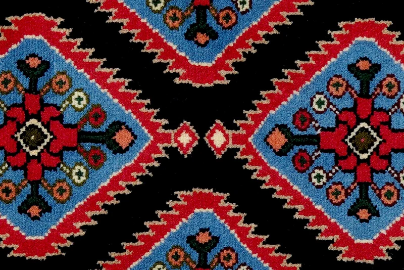 Hamadan · Handgeknüpft – Blau, 96x63 cm