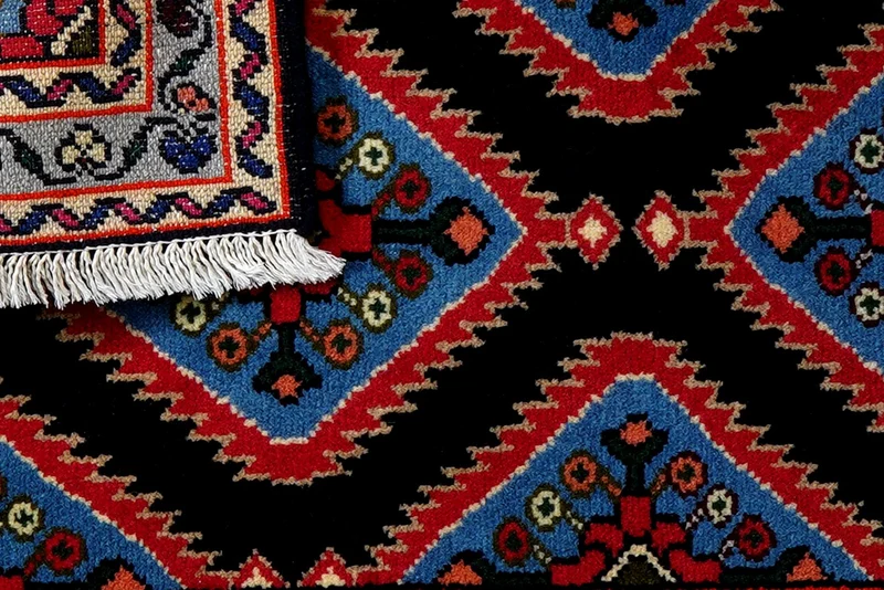 Hamadan · Handgeknüpft – Blau, 96x63 cm
