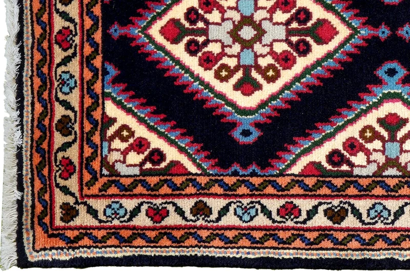 Hamadan · Handgeknüpft – Blau, 204x70 cm