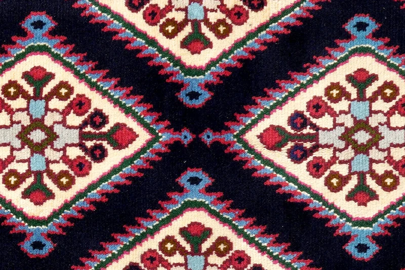 Hamadan · Handgeknüpft – Blau, 204x70 cm