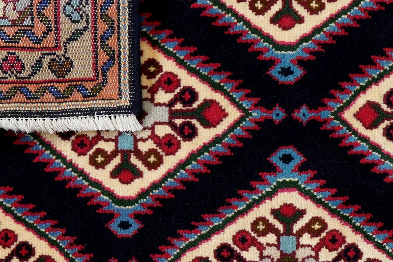 Hamadan · Handgeknüpft – Blau, 204x70 cm