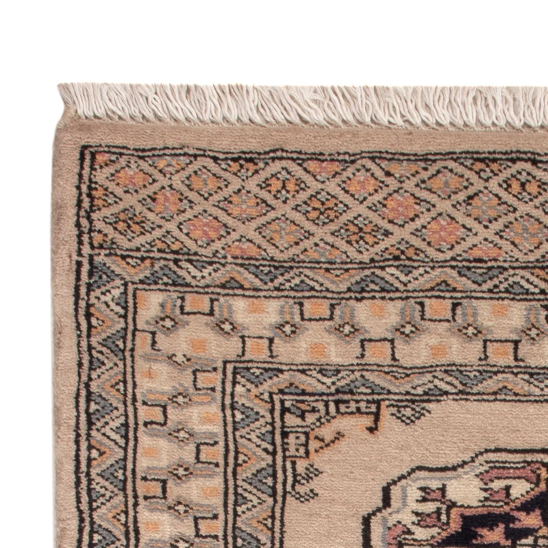 Pakistan Teppich 65x94cm - Orientteppich - hellbraun