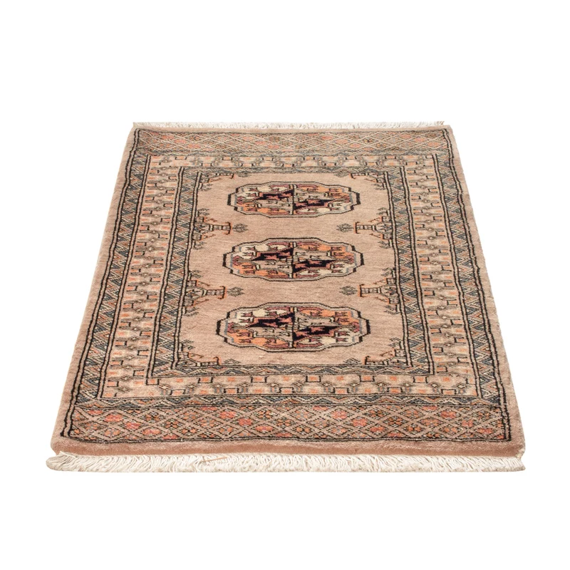 Pakistan Teppich 65x94cm - Orientteppich - hellbraun