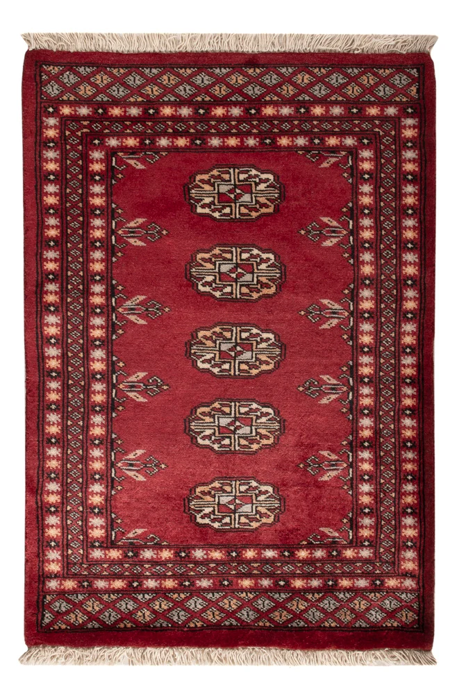 Pakistan Teppich 67x95cm - Orientteppich - rot