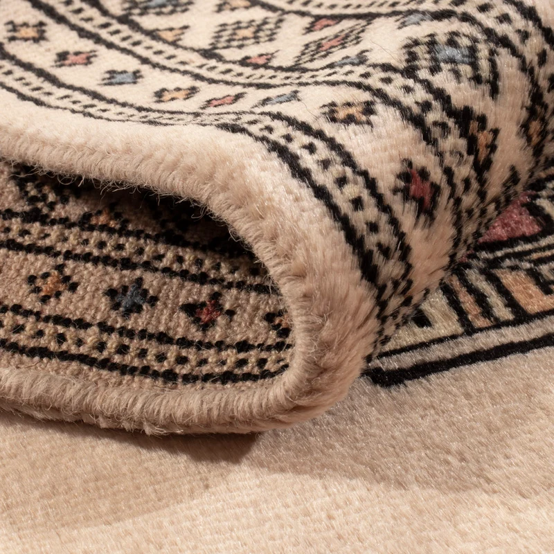 Pakistan Teppich 64x103cm - Orientteppich - creme
