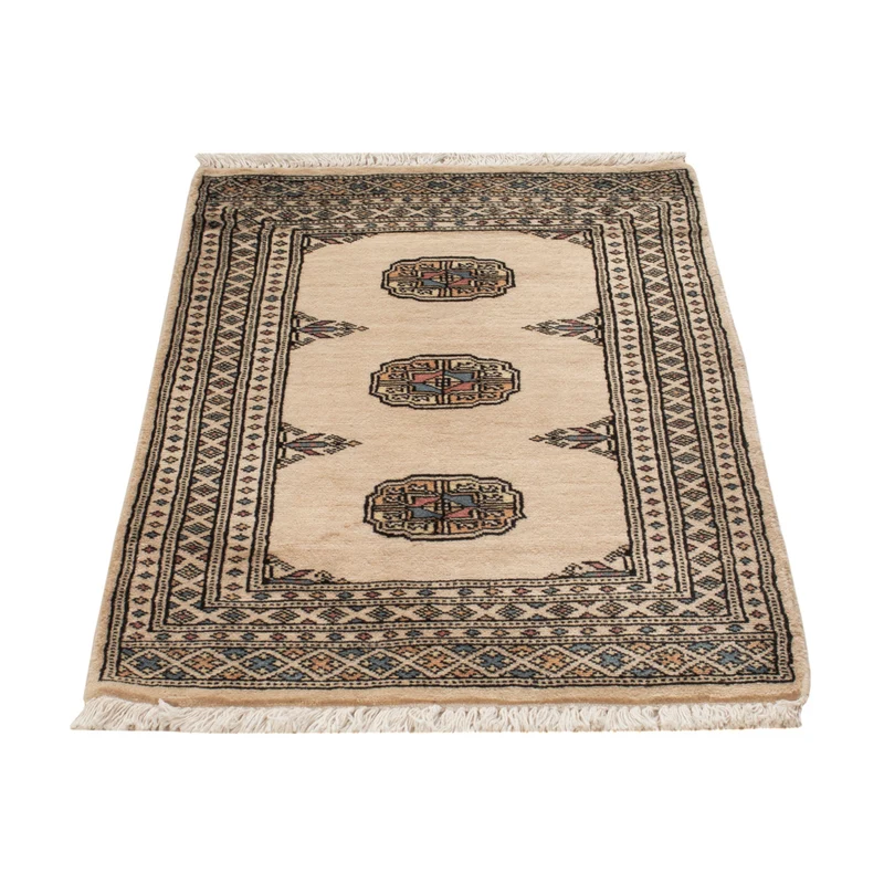 Pakistan Teppich 64x103cm - Orientteppich - creme