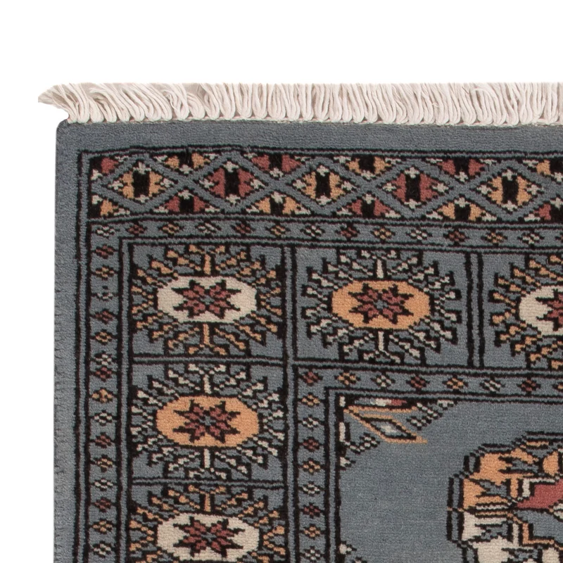 Pakistan Teppich 63x96cm - Orientteppich - hellblau