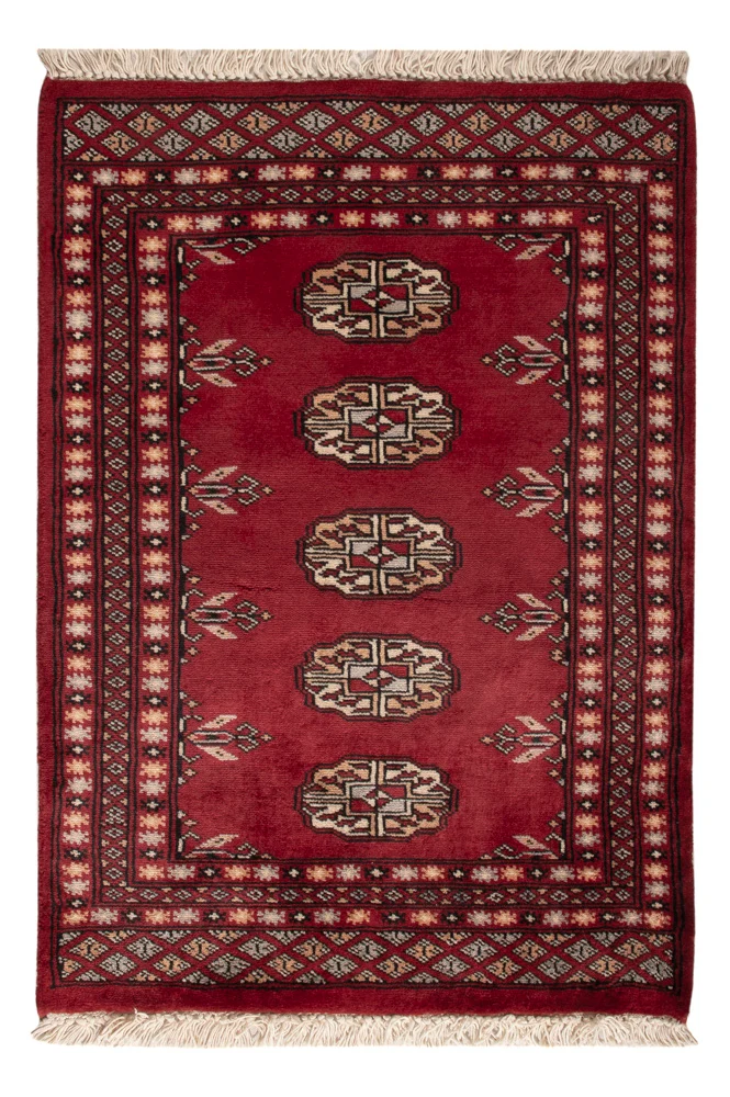 Pakistan Teppich 64x88cm - Orientteppich - rot