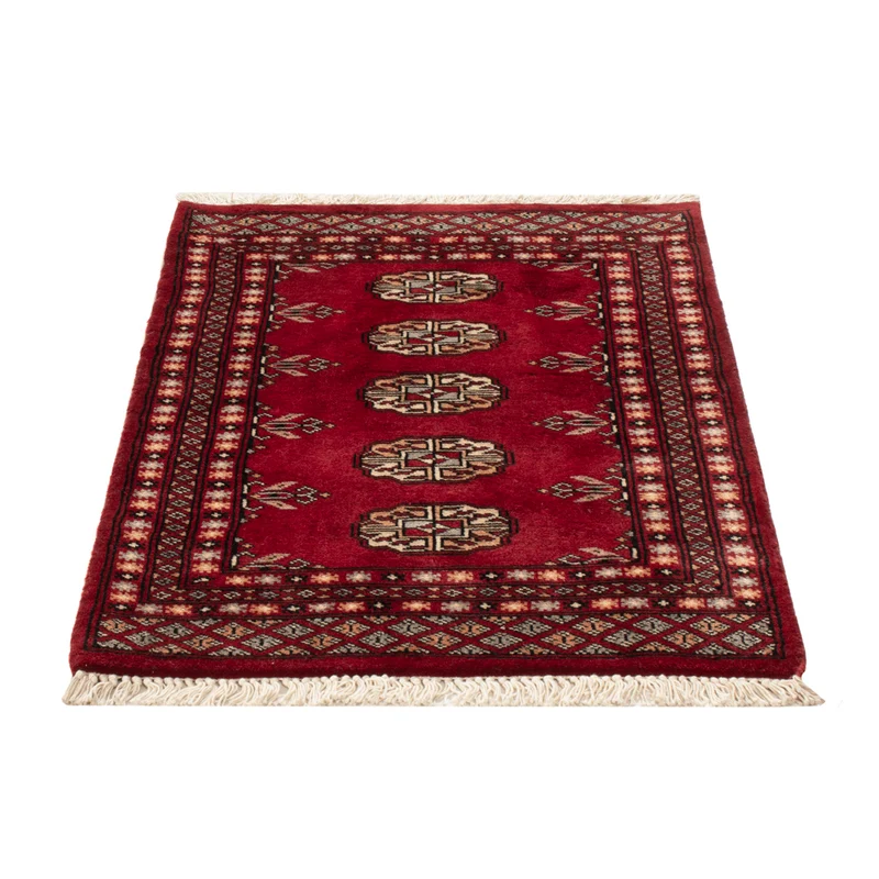 Pakistan Teppich 64x88cm - Orientteppich - rot