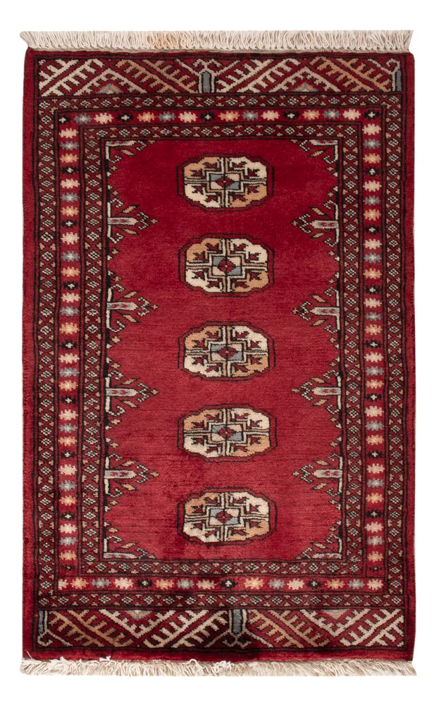 Pakistan Teppich 60x90cm - Orientteppich - rot