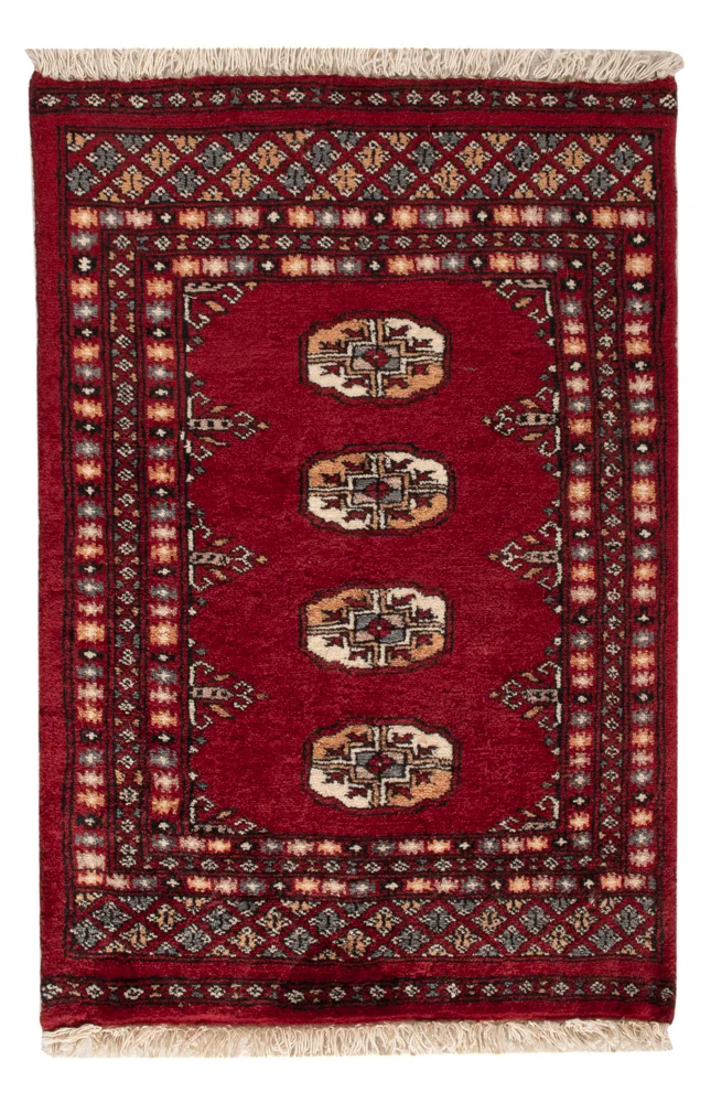 Pakistan Teppich 60x88cm - Orientteppich - rot