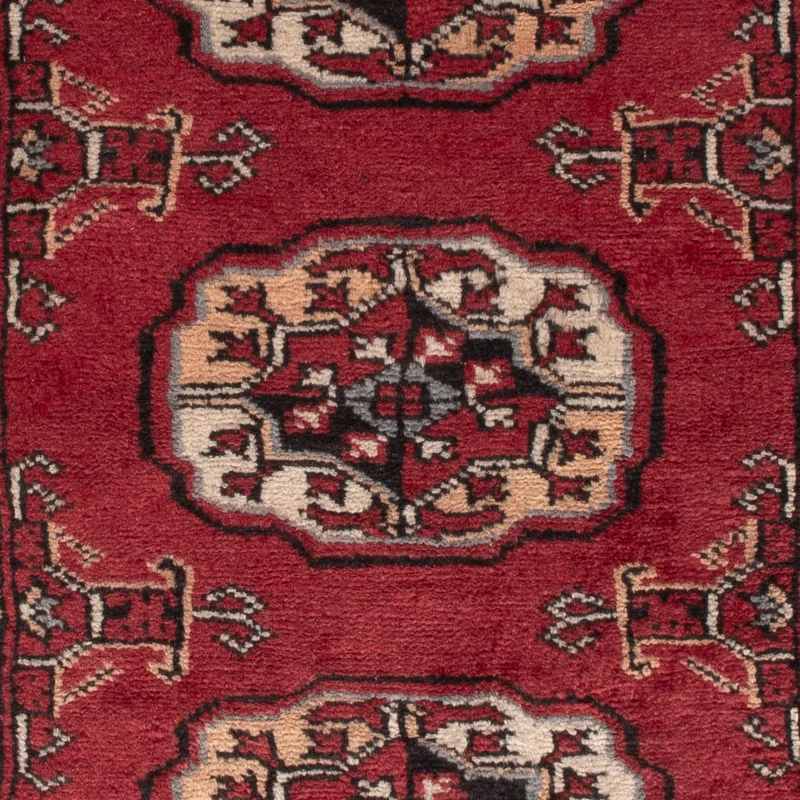 Pakistan Teppich 64x90cm - Orientteppich - rot