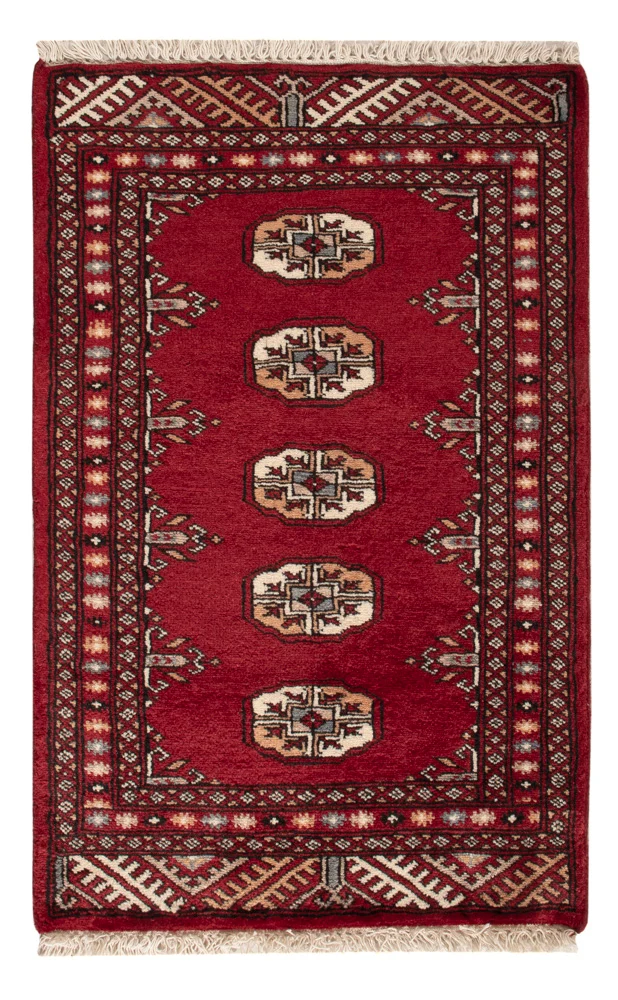 Pakistan Teppich 60x90cm - Orientteppich - rot