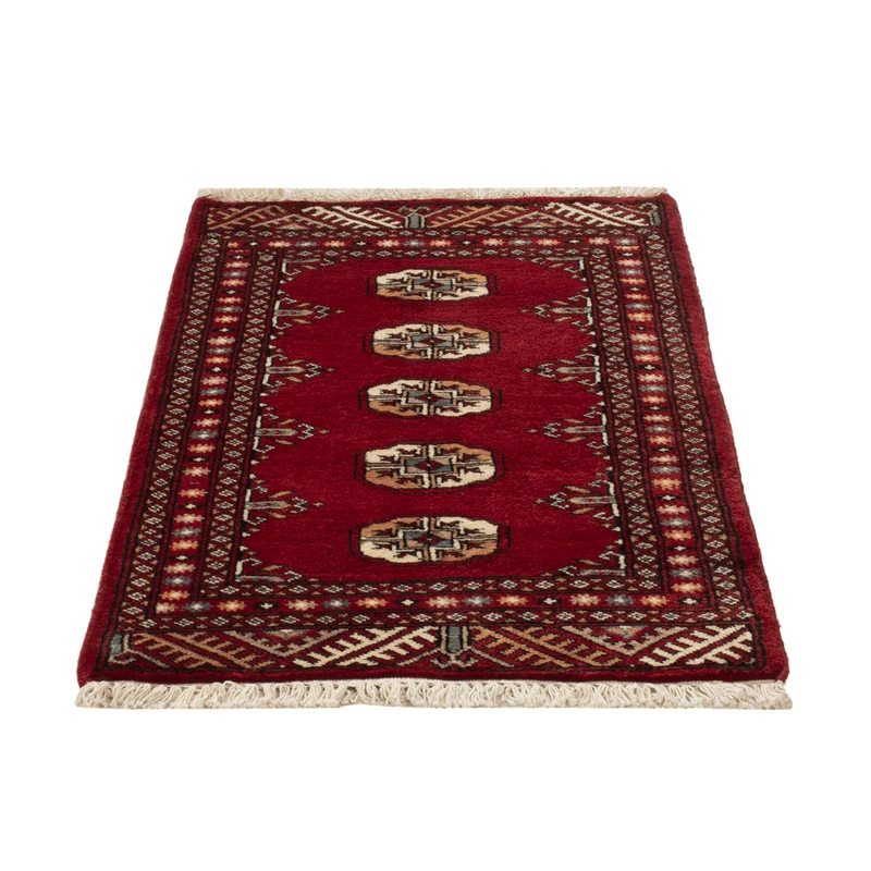 Pakistan Teppich 60x90cm - Orientteppich - rot