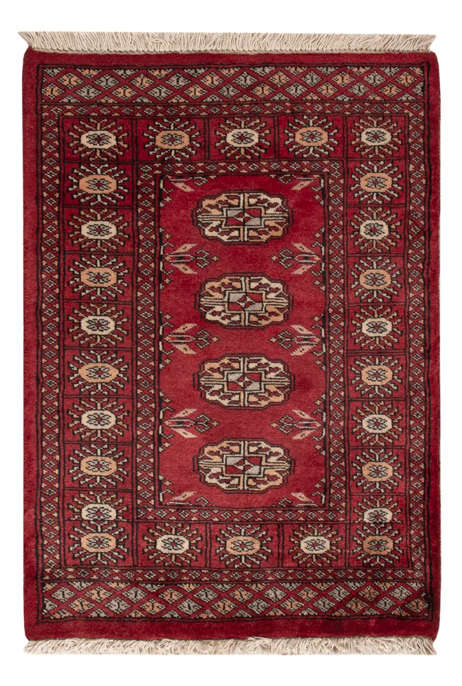 Pakistan Teppich 64x88cm - Orientteppich - rot