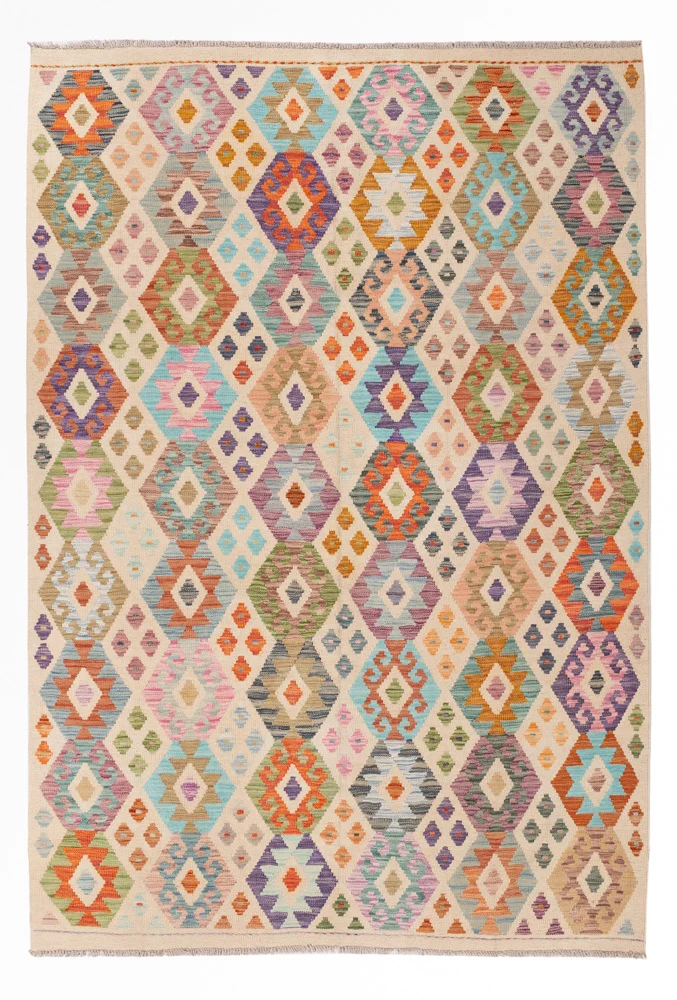 Kelim Maimene Teppich 174x250cm - bunt