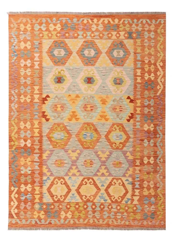 Kelim Maimene Teppich 177x246cm - bunt