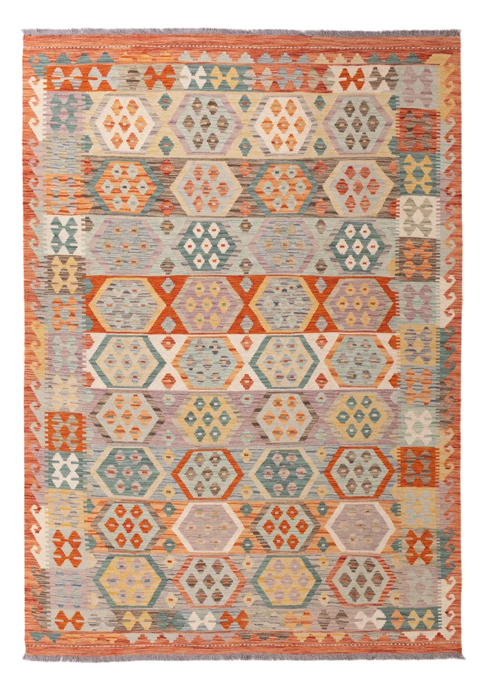Kelim Maimene Teppich 180x246cm - bunt