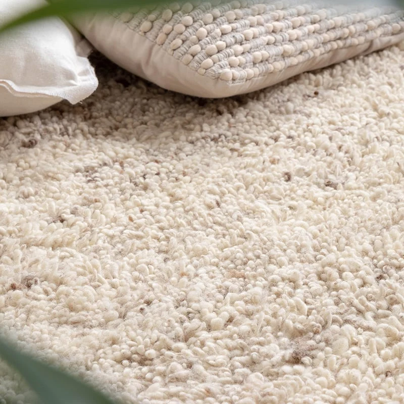 Hochflor Wollteppich - Royal Creme Meliert