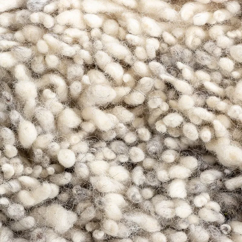 Hochflor Wollteppich - Royal Creme Grau