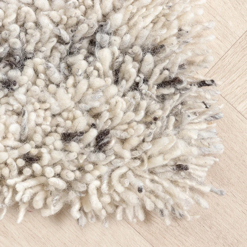 Hochflor Wollteppich - Royal Creme Grau