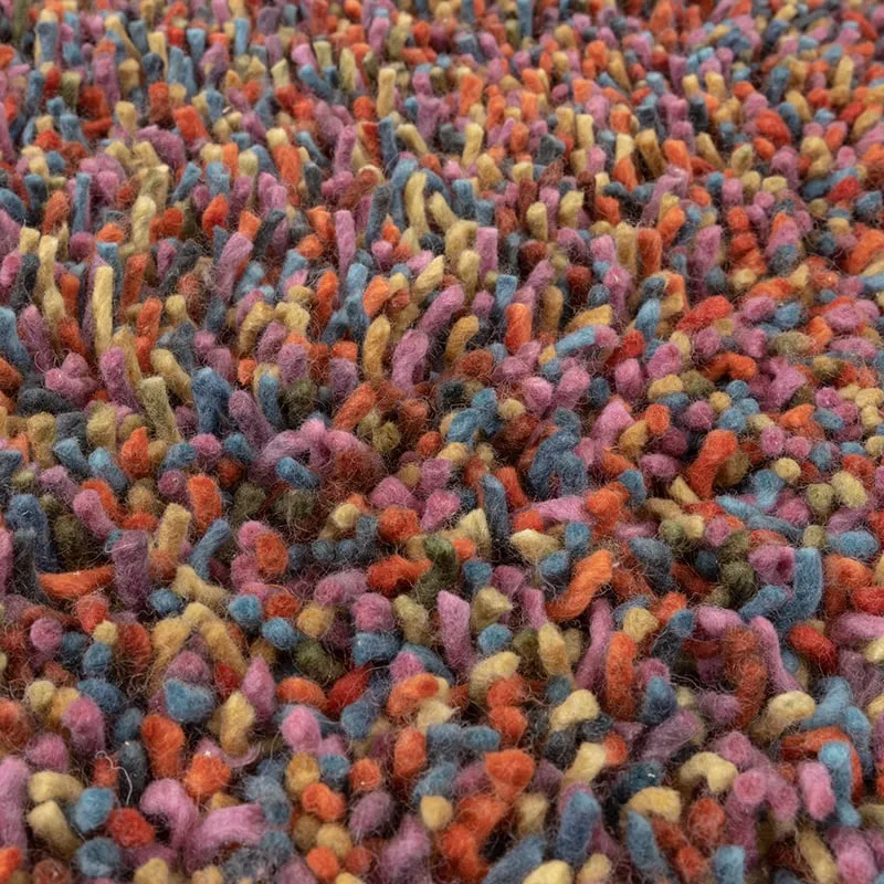 Wollteppich Hochflor - Elin Bunt