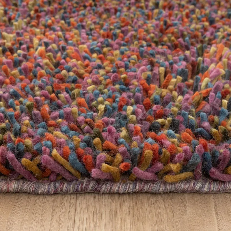 Wollteppich Hochflor - Elin Bunt