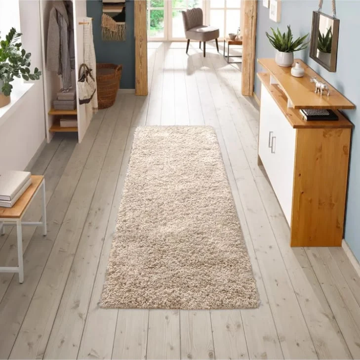 High Pile Runner - Solid Beige