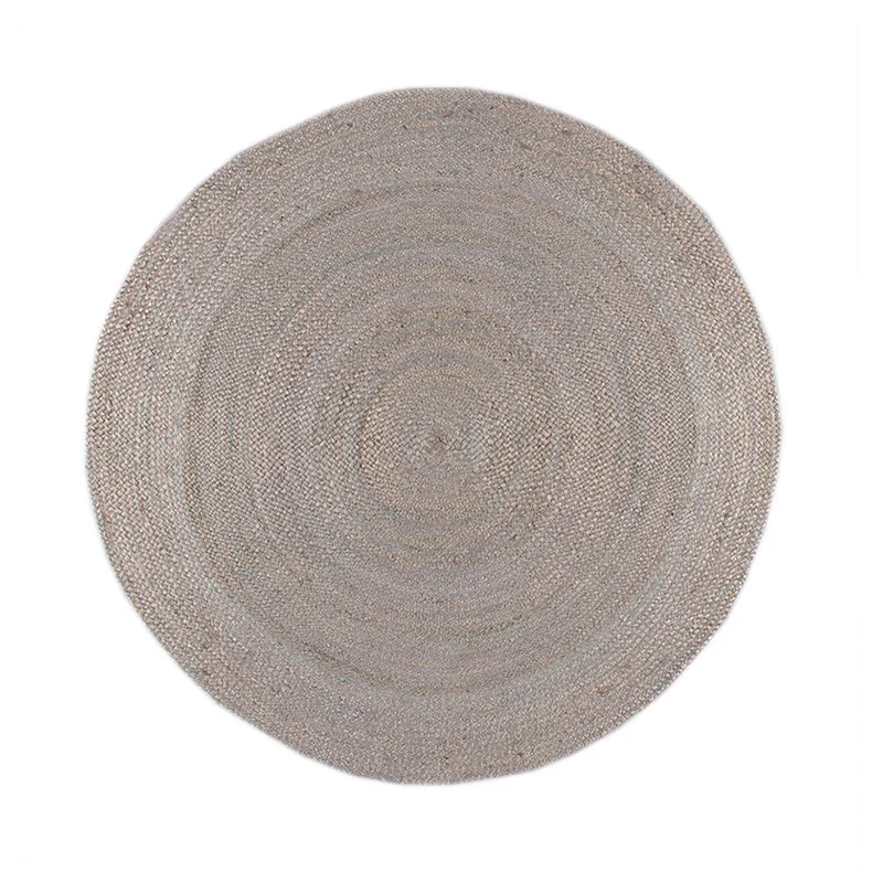 Jute Teppich Rund - Fair Grau