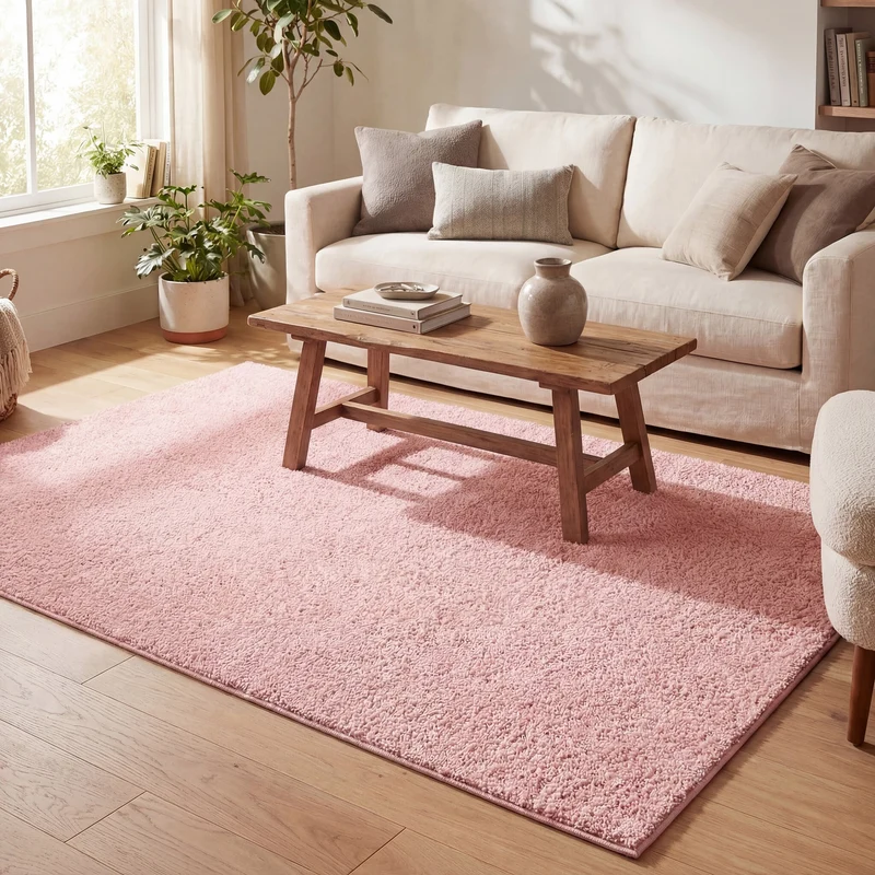 Teppich Hochflor - Lofty Rosa