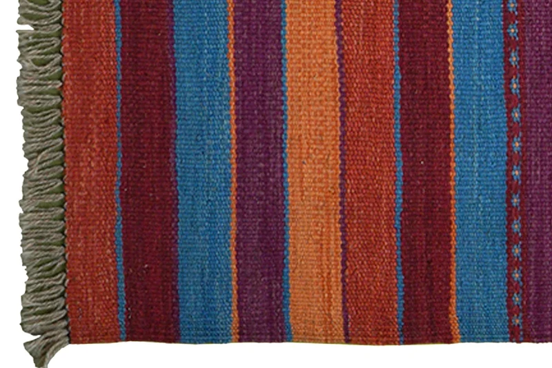 Kelim Gashgai · Handgewebt – Bunt, 198x55 cm