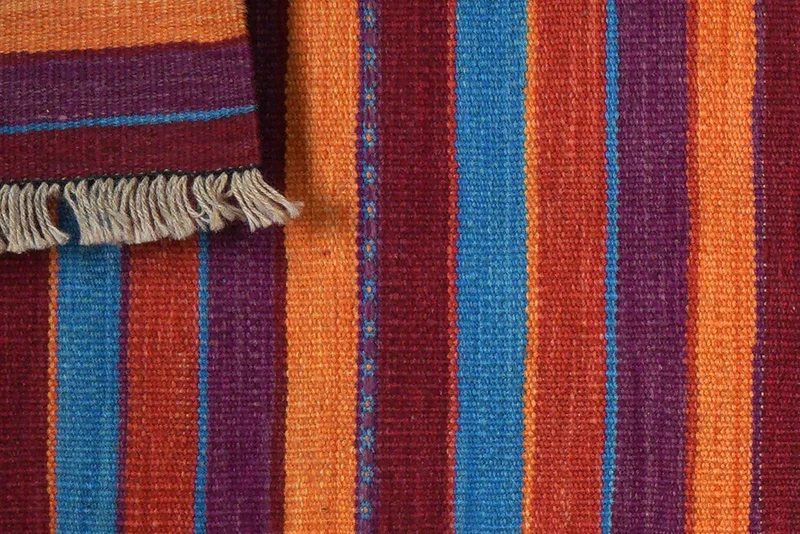 Kelim Gashgai · Handgewebt – Bunt, 198x55 cm