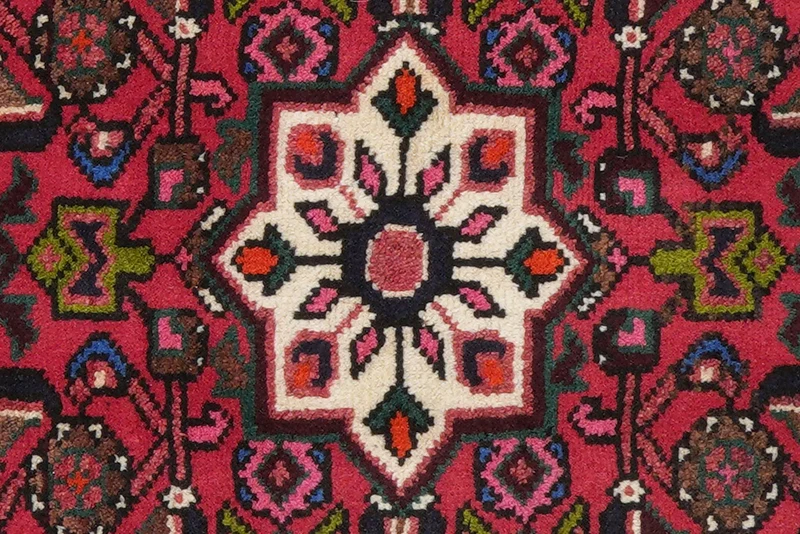 Hosseinabad · Handgeknüpft – Rot, 90x64 cm