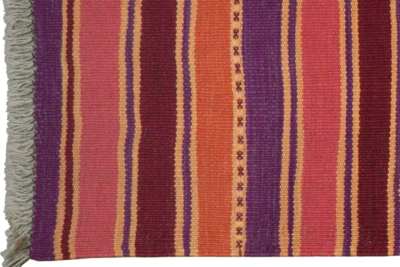 Kelim Gashgai · Handgewebt – Bunt, 195x63 cm
