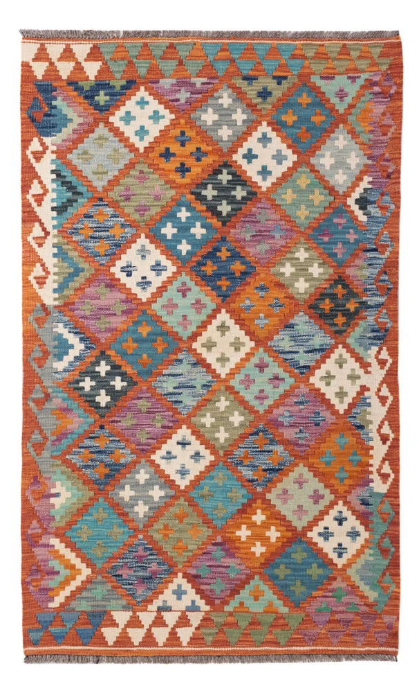 Kelim Maimene Teppich 98x160cm - bunt