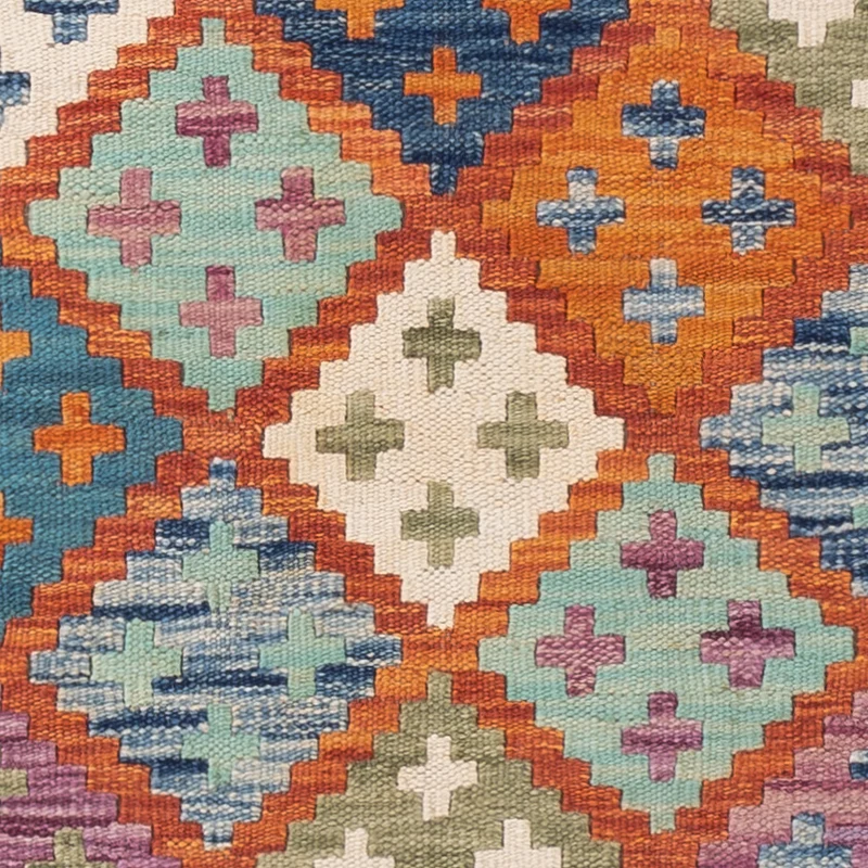 Kelim Maimene Teppich 98x160cm - bunt