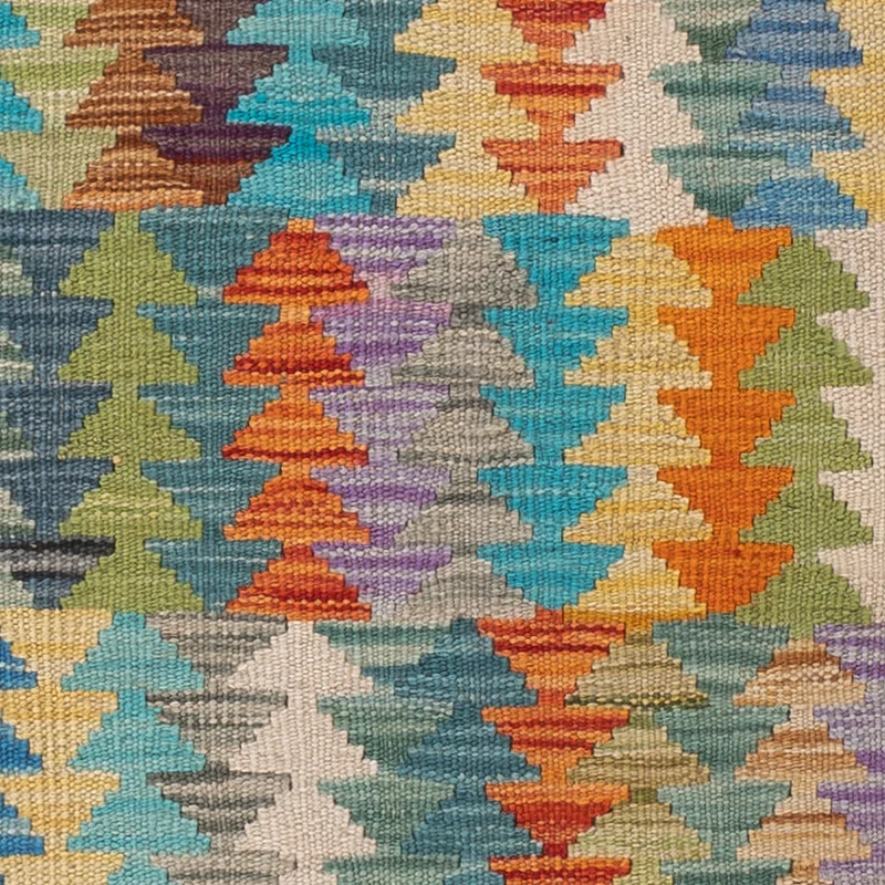 Kelim Teppich - Splash - 104 x 151 cm - bunt