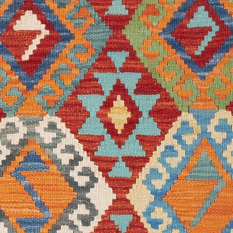 Kelim Maimene Teppich 106x146cm - bunt