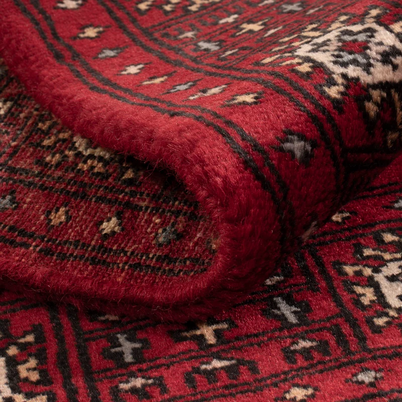Pakistan Teppich 64x88cm - Orientteppich - rot