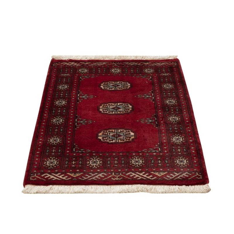 Pakistan Teppich 64x88cm - Orientteppich - rot