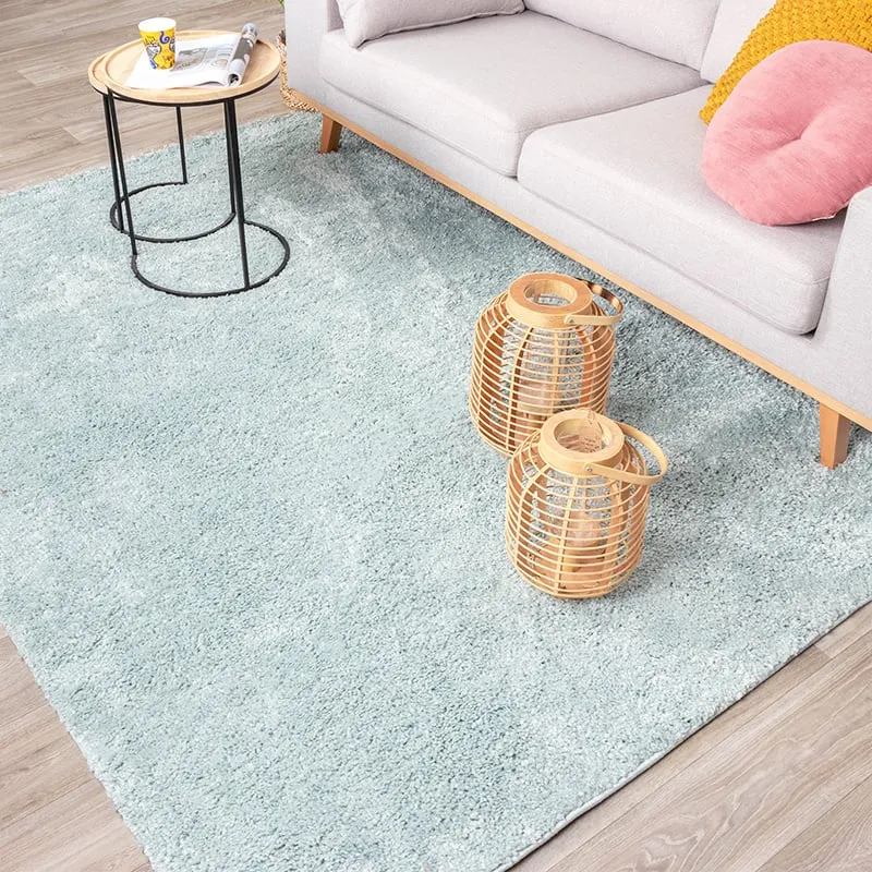 Teppich Hochflor - Lofty Hellblau Türkis