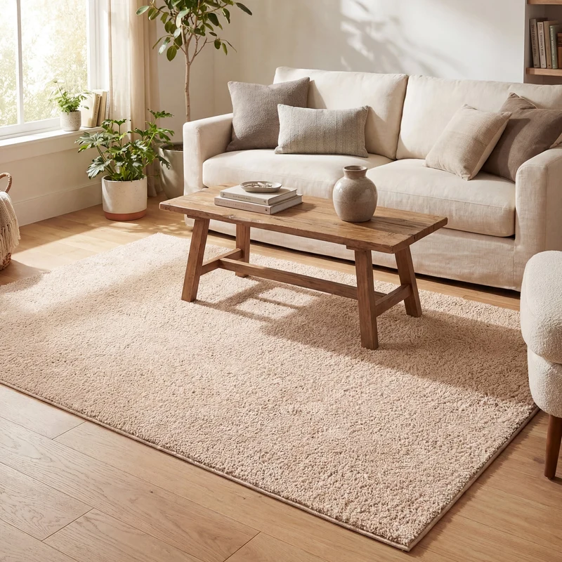 Teppich Hochflor - Lofty Beige