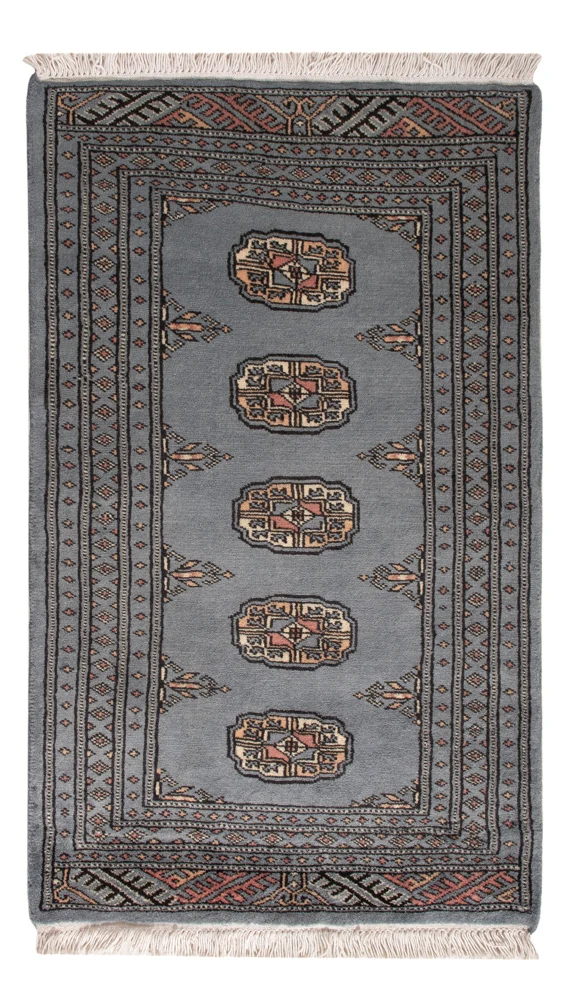 Pakistan Teppich 61x99cm - Orientteppich - hellblau