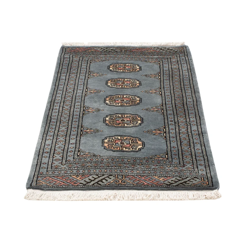Pakistan Teppich 61x99cm - Orientteppich - hellblau