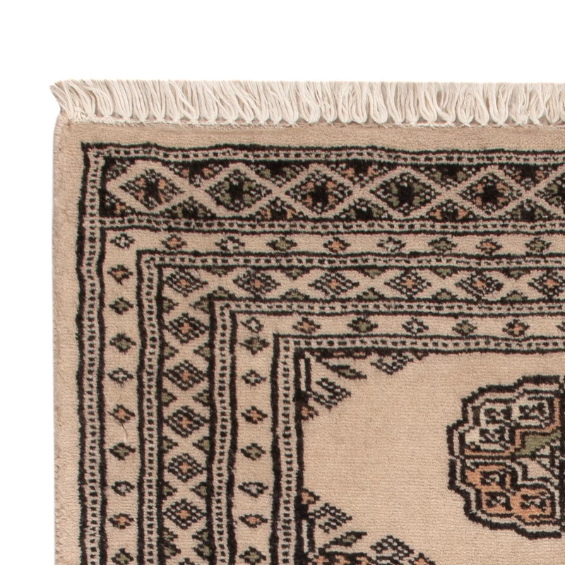 Pakistan Teppich 63x98cm - Orientteppich - creme